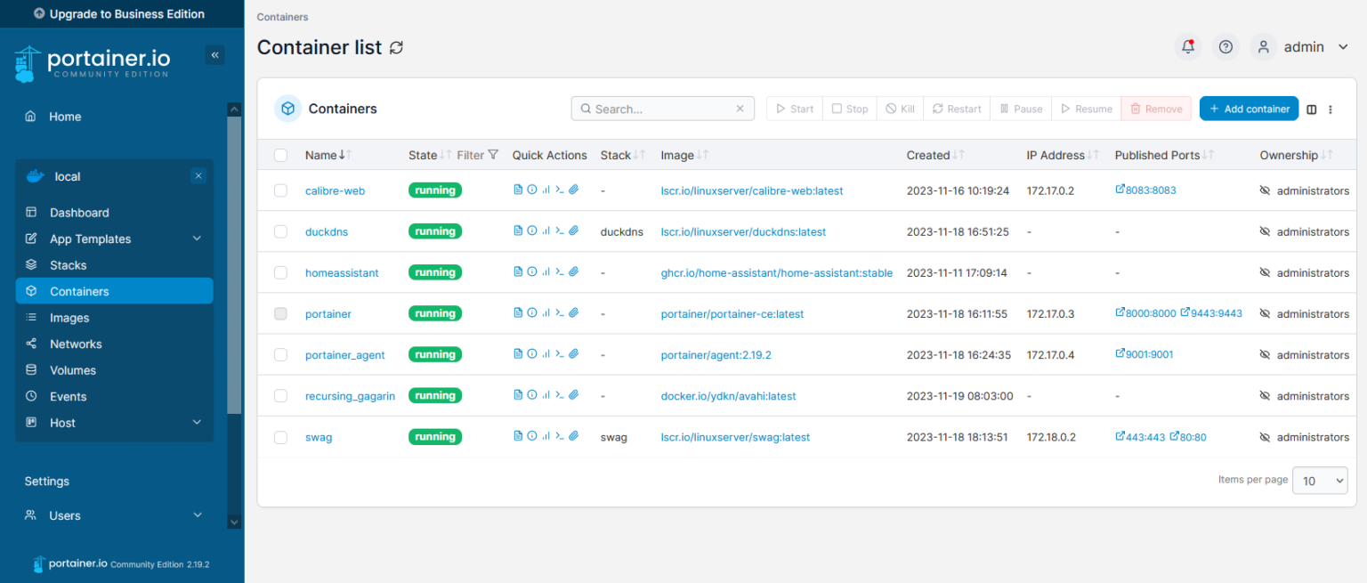 Using Portainer to manage Docker Neil Turner's Blog