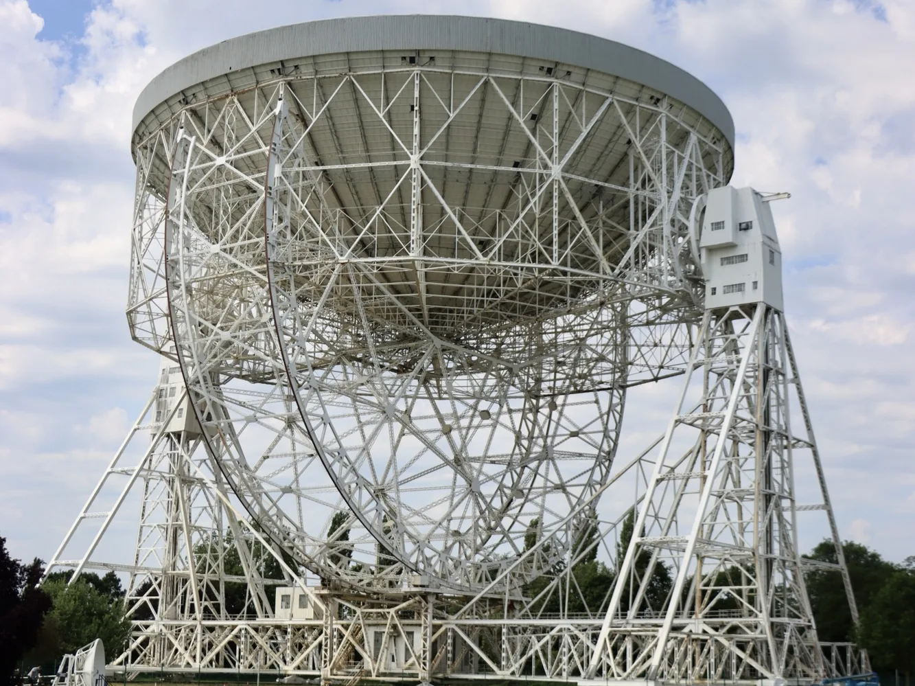The Lovell Space Telescope which we visited at Jodrell Bank in June 2023.