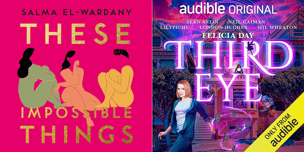 Covers for books I read in 2023, including These Impossible Things by Salma El-Wardany and Third Eye by Felicia Day