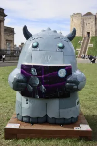 One of the Snooks outside Cliffords Tower in York