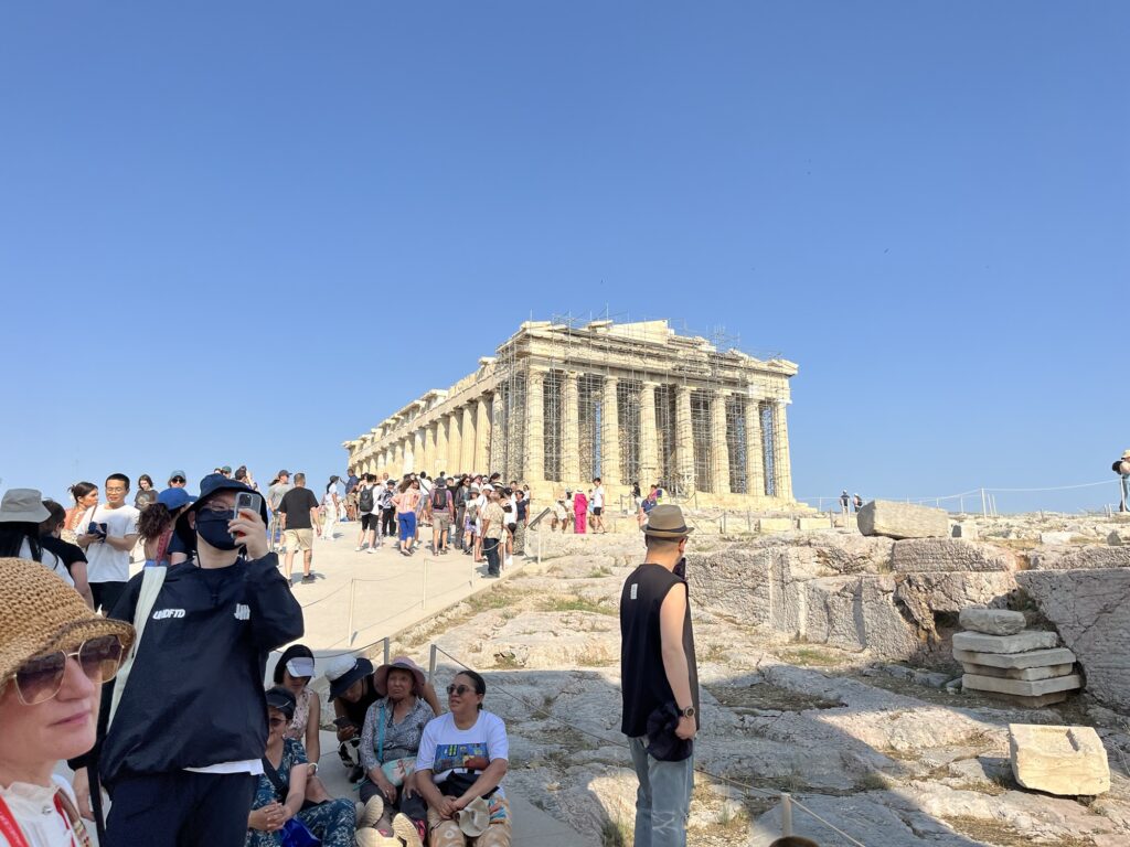 A photo of the Parthenon at the Athens Acropolis