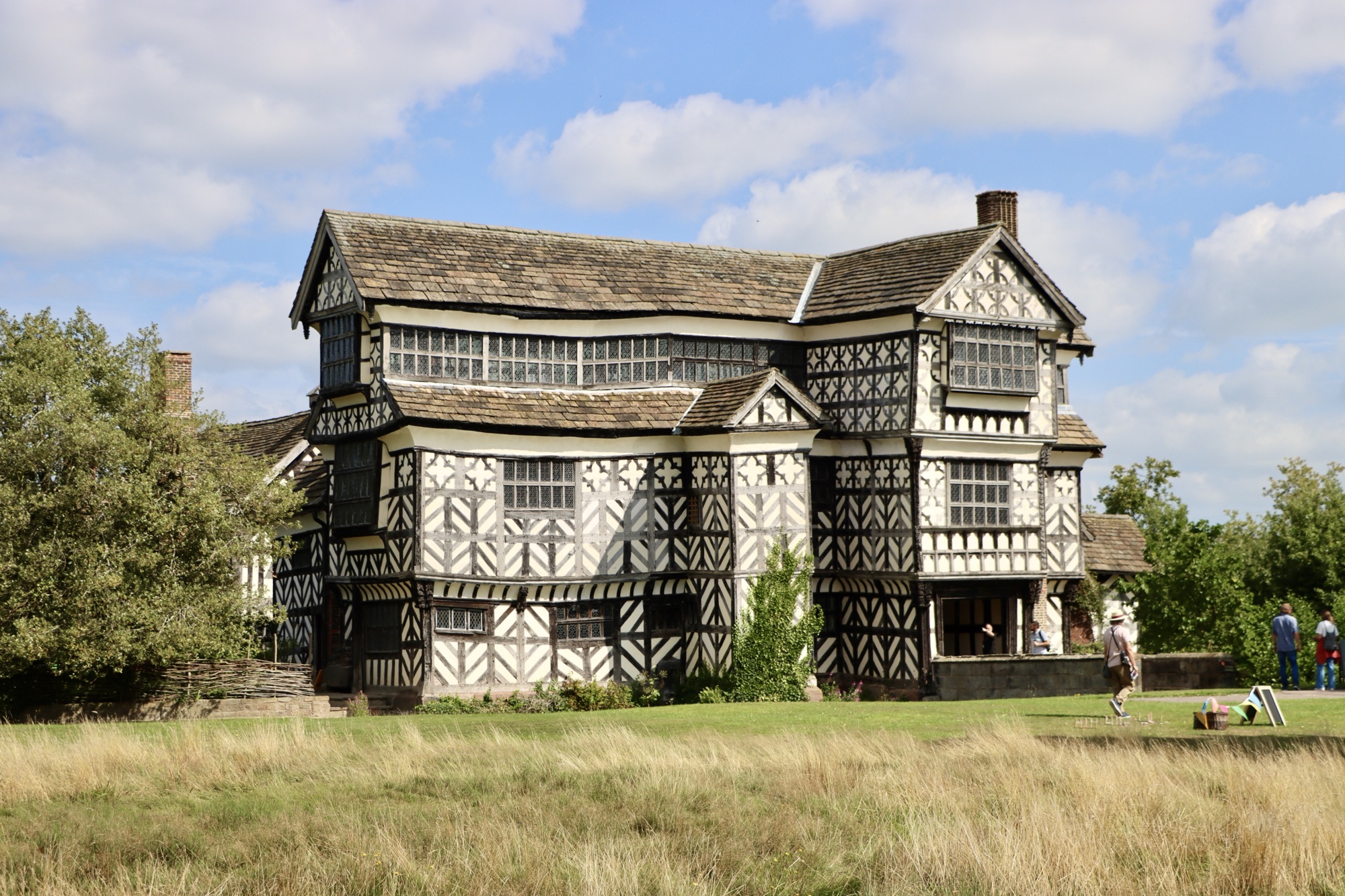 A photo of Little Moreton Hall, a Tudor house