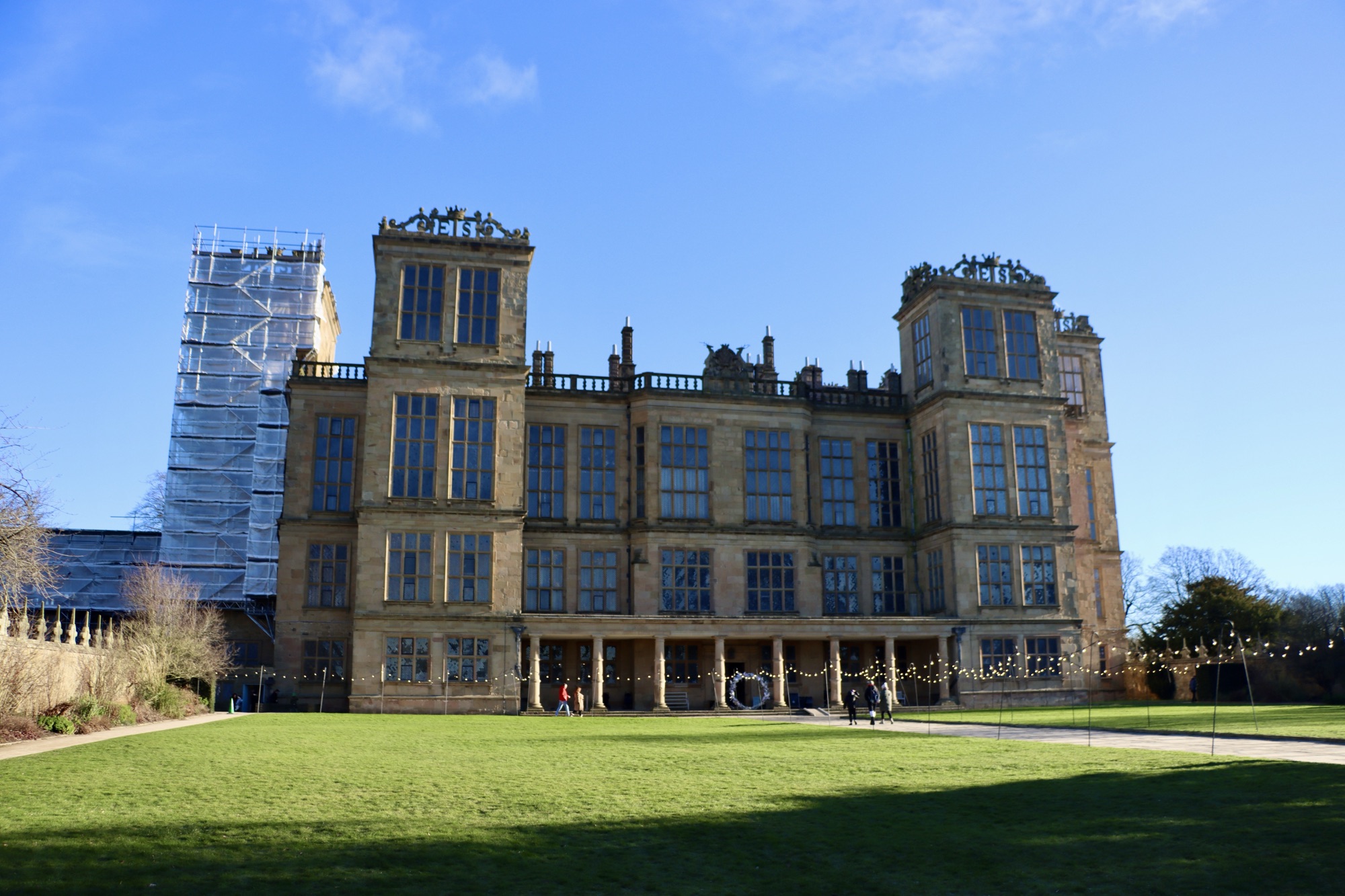 A photo of the outside of Hardwick Hall