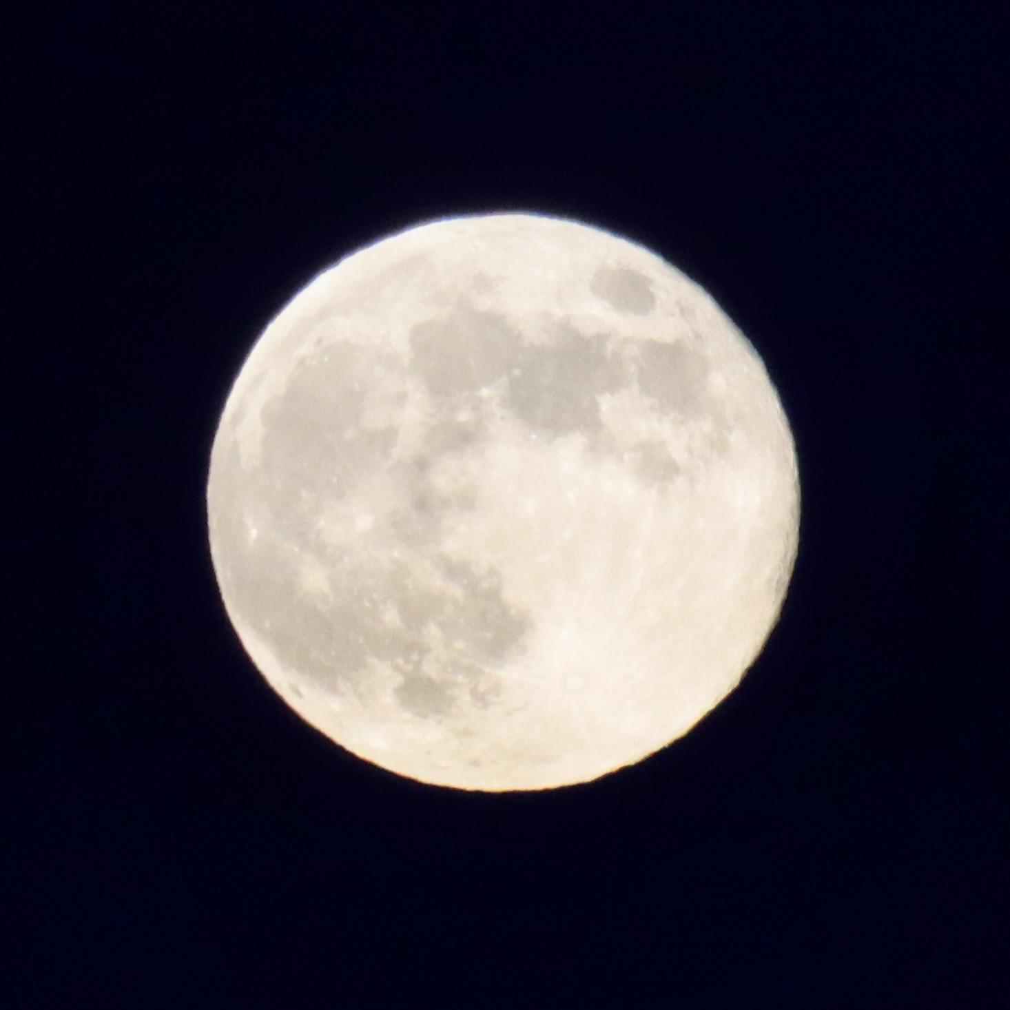 A photo of January's 'Wolf Moon', taken by me in Derbyshire
