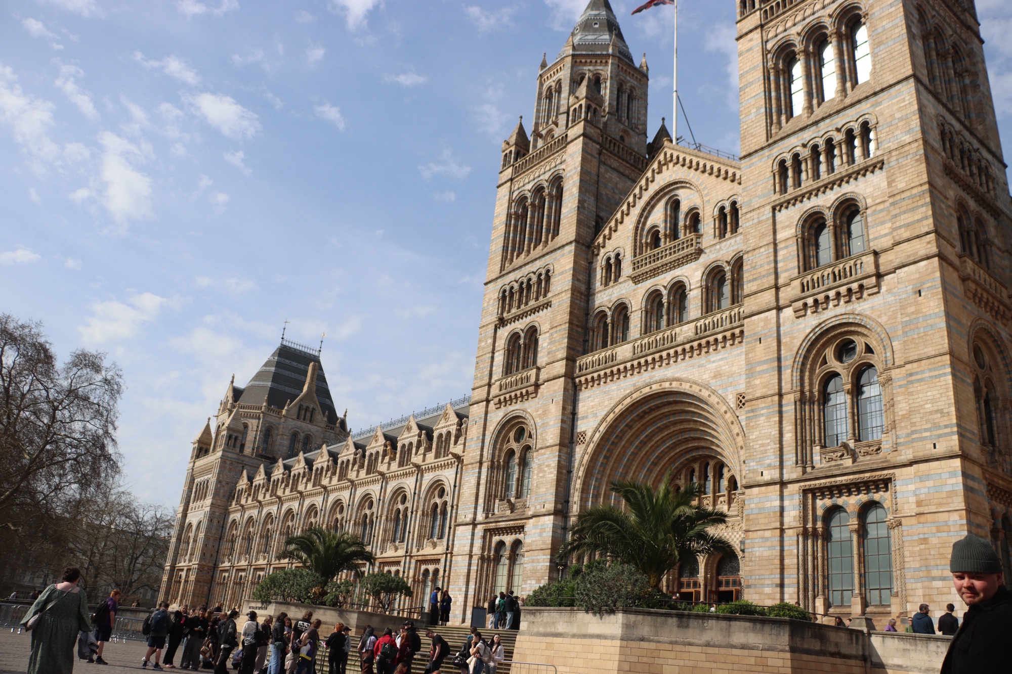Outside the Natural History Museum which hosts the Wildlife Photographer of the Year award.