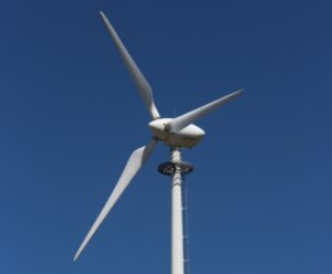 A photo of a wind turbine