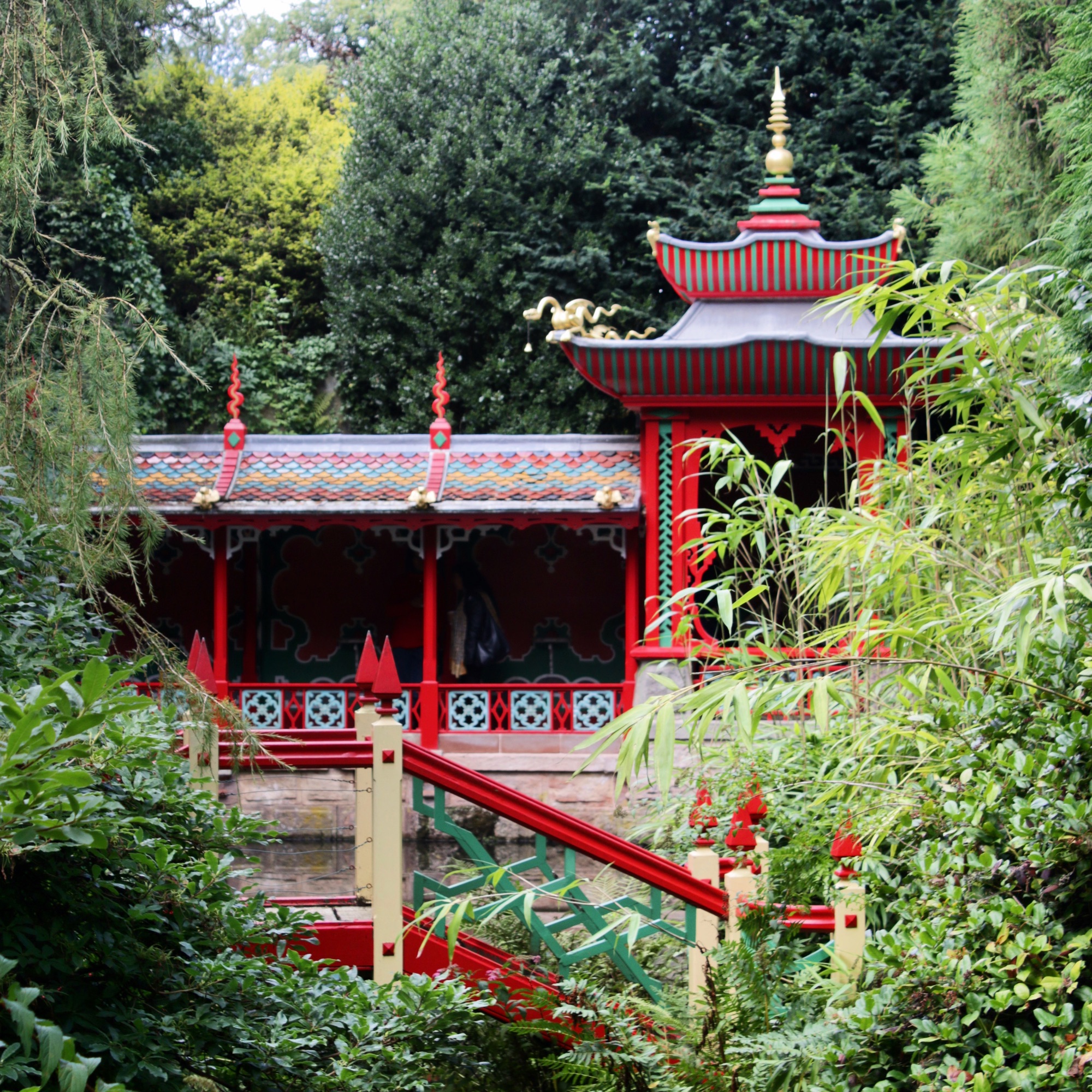 A photo of the Chinese Garden at Biddulph Grange Garden