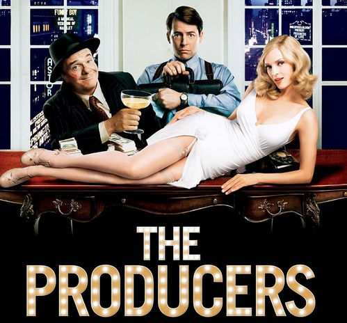 The poster for the musical version of The Producers film